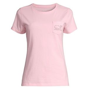 Pink Whale Pocket T-Shirt- like new